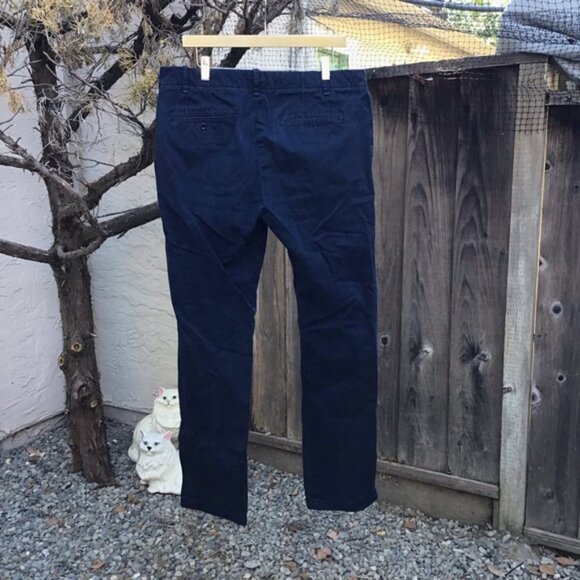 Buck Mason officer pant men’s 34 navy blue chino pants slub twill cotton - Picture 4 of 9